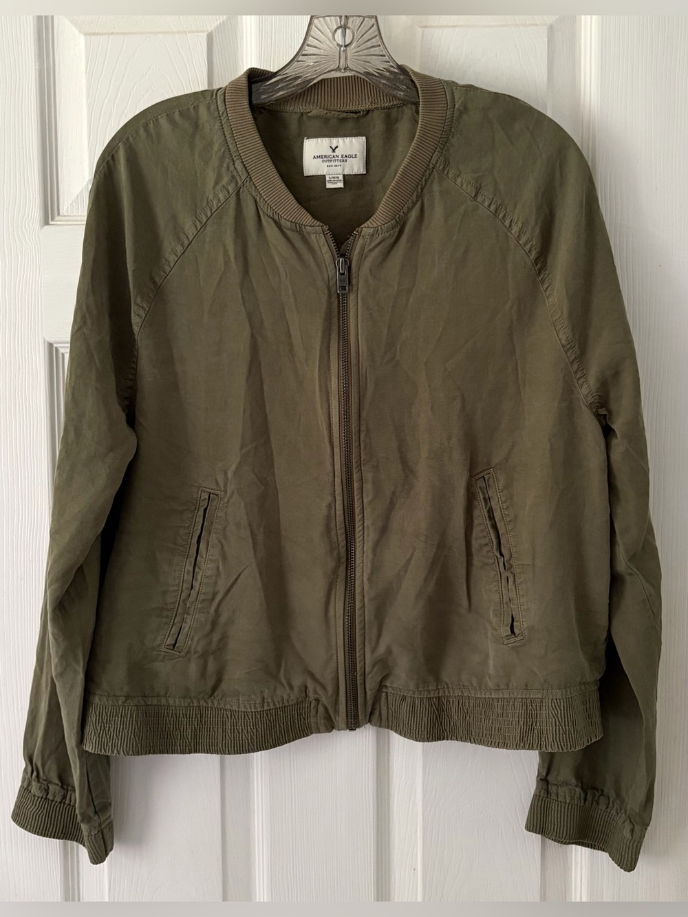American Eagle Outfitters Olive Bomber Jacket